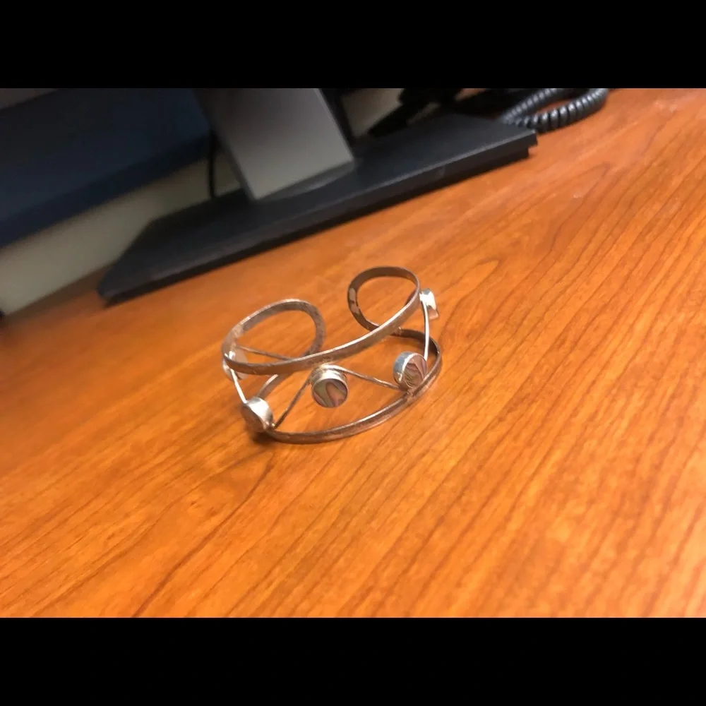 Vintage Mexican alpaca bracelet